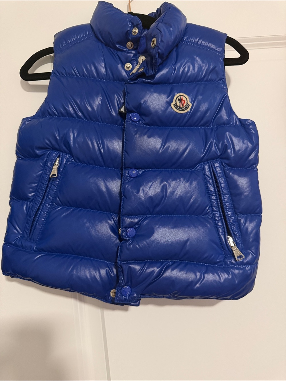 Moncler Kids Royal Blue Puffer Vest